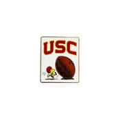 USC Trojans White Arch Woodstock Football Kick Pin